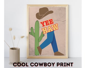 Cooler Cowboy Print