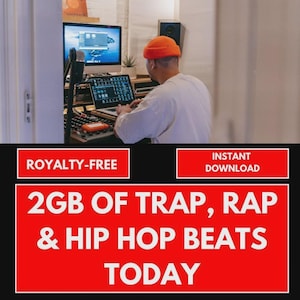 Paquete de ritmos Trap Drill de 2 GB: instrumentales sin derechos de autor
