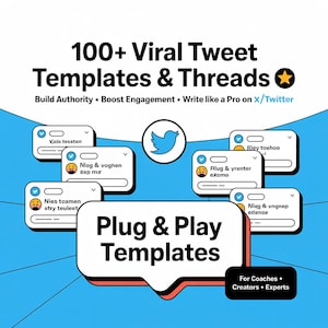 Modèles viraux de tweets et de fils de discussion, augmentation de l'engagement (PDF + document Google)