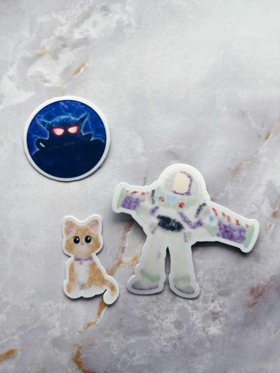 Lightyear Sox and Zurg Inspired Watercolor Sticker Etsy