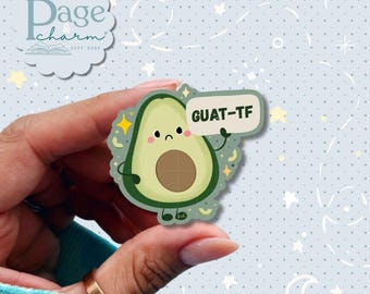 Cute Avocado Sticker Funny, Kawaii Food Stickers, Food Pun Stickers, Mexican Snack Stickers, Funny Latina Stickers, Foodie Laptop Stickers