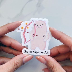 Boogschutter sterrenbeeld sticker voor vrienden, boogschutter astrologie sticker voor journaling, schattige kawaii stickers voor dagboek, hemelse decor