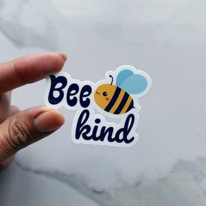 Sticker abeille positive, sticker bourdon motivant, abeille à miel inspirante mignonne, agenda pensée positive, cadeaux pour un journal bien-être