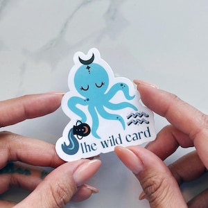 Sticker Waterman astrologie teken voor notebook, sticker Waterman horoscoop voor telefoon, sticker Waterman sterrenbeeld voor ereader, hemels thema