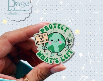 No Planet B Sticker, Cute Earth Sticker, Ecology Stickers for Cars, Climate Change Sticker Conservation Sticker Funny Environmental Stickers