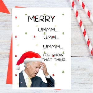 Funny Joe Biden Christmas Card: Hilarious Holiday Greeting