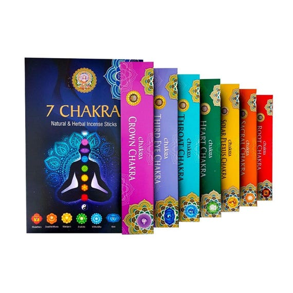 7 Chakra Incense Sticks Gift Pack