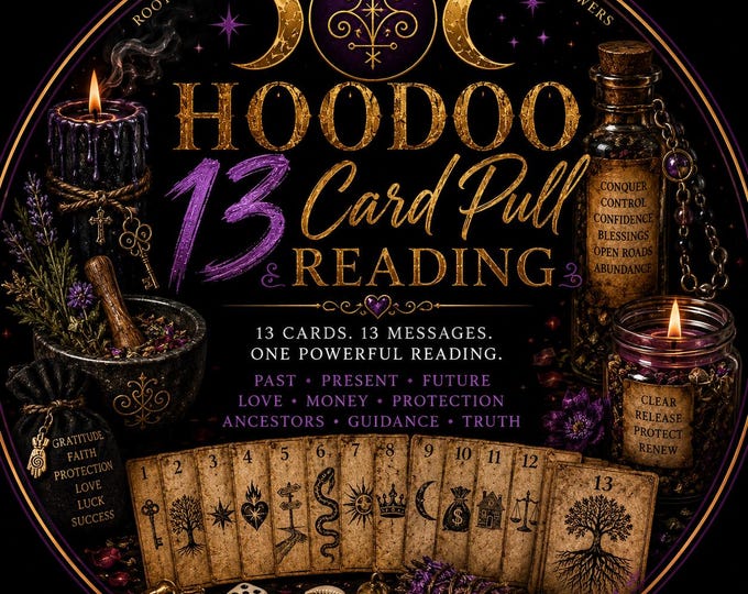 Hoodoo 13 Card Pull Tarot Reading. What do your spirit guides want to tell you today?