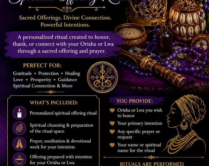 Orisha Or  LWA Spiritual Offering Ritual