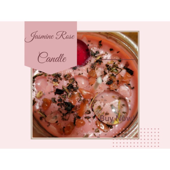 Scented candles. Jasmine Rose Chakra Candle