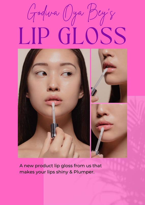 Godivaz Vegan Collagen Lip Gloss Rose