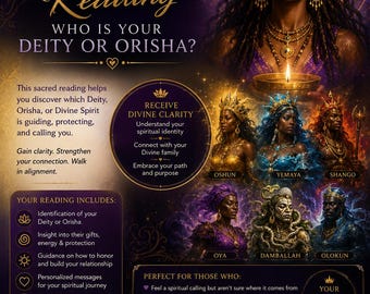 Spiritual Identification Reading Who is your Deity or Orisha