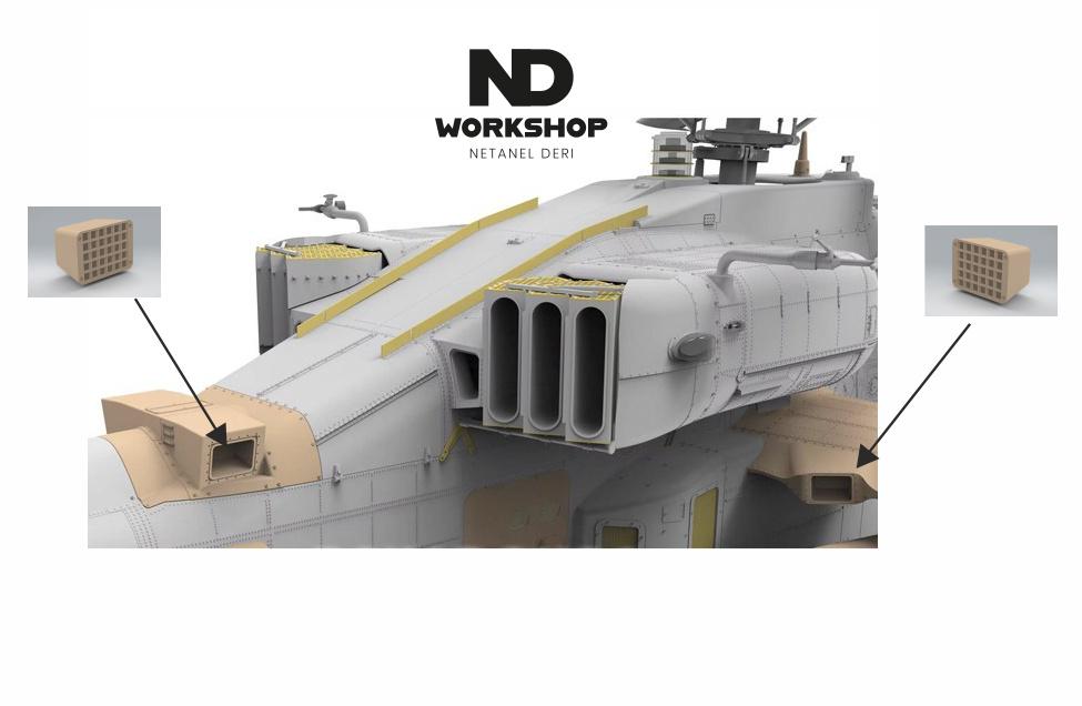 1/35 Chaff and Flare Dispenser for Takom  Snowman-model AH-64DI