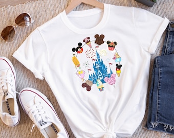 Disney T-shirt, Disneyworld shirt, Disney food, Disney trip shirt, disney villans, disney snacks shirt, mickey mouse shirt, disney birthday