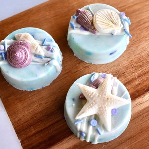 Beach Themed Shell Cookies Chocolate Covered Oreos | Gift Box, Gift For Her, Sweet Treat | Handcrafted Wedding and Birthday Party Favors