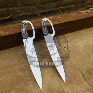 Handmade D2 Steel Bowie Knife set: Mikarta Handle, Leather Sheath