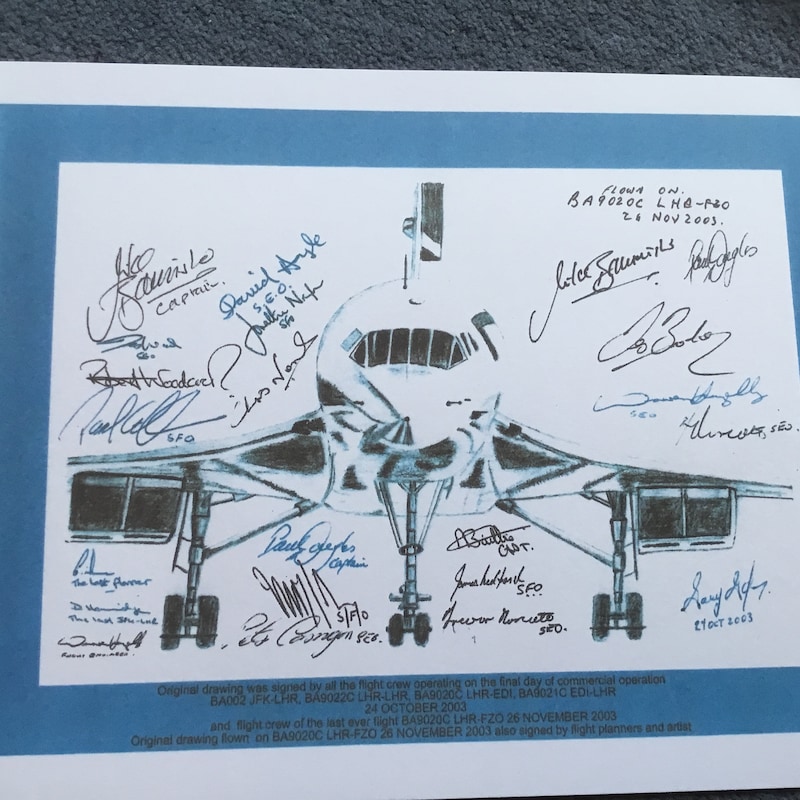 Concorde Drawing - Etsy