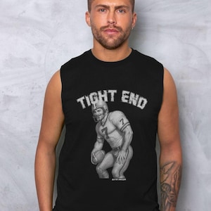 Tight End – Organic Cotton Muscle Daddy Men’s Cut-off T-shirt