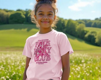 Cowgirl Rosa Pony Club - Kinder Unisex Bio-Baumwolle T-Shirt