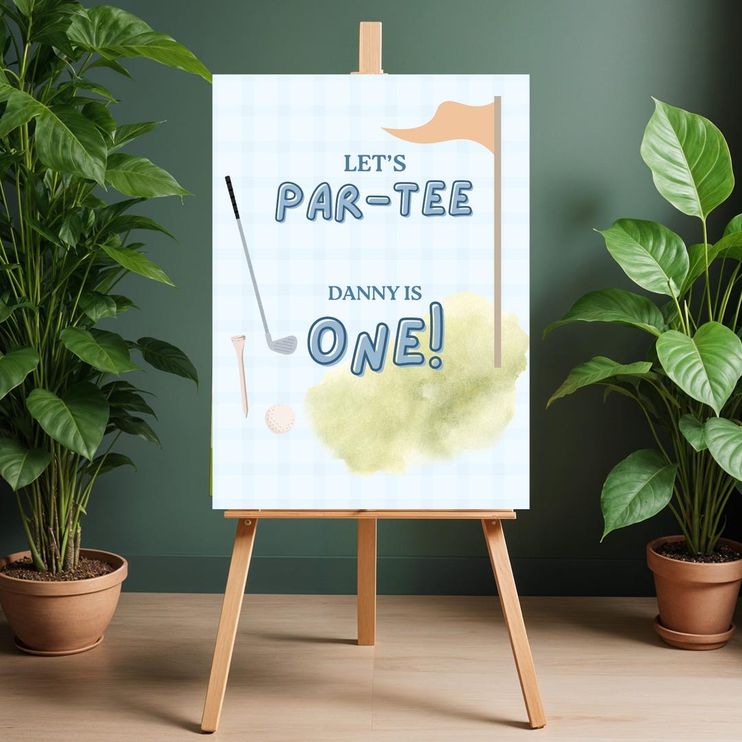 Editable Golf Partee Welcome Sign Template | Canva Template - Etsy Canada