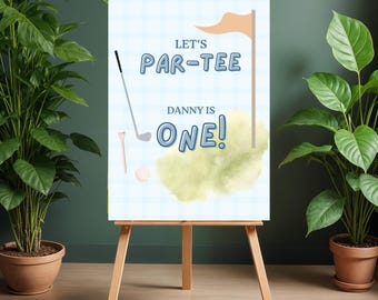 Editable Golf Partee Welcome Sign Template | Canva Template