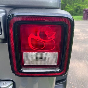Tail Light Decal - Rubber Duck Duck