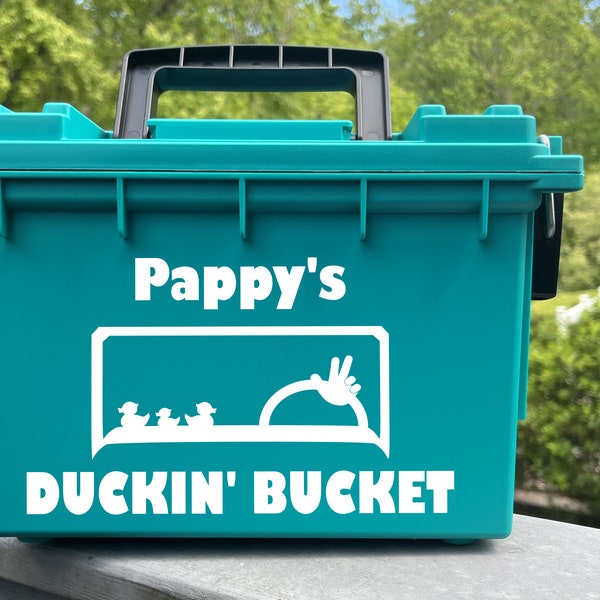 Duck duck holder,  Teal - Personalized Rubber Duck Storage, Duck carry case