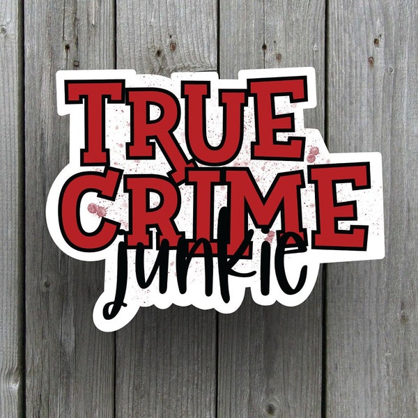 True Crime sticker - vinyl sticker - water resistent