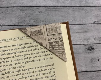 Corner Minimalist Bookmark - Handmade folded paper bookmark - Planner Marker