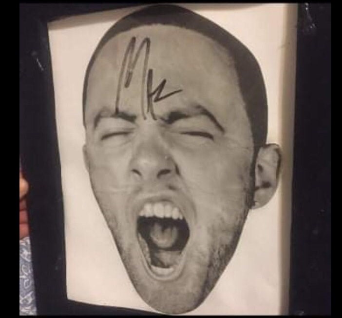 Mac Miller Autographed Vinyl Sticker Etsy