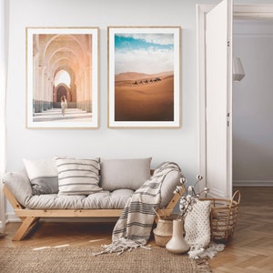Morocco Wall Art Prints, Morocco Modern Design Wall art Print, Wall art set of 2