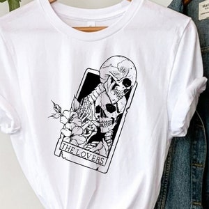 The Lovers Tarot Card T-Shirt, Spiritual Tees for Women, Tarot Card tees, Metaphysical clothing, Unisex T-shirts