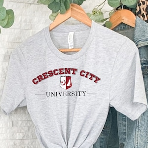Camisa Crescent City, Crescent City SJM Merch, Bookish Gifts, camiseta Sarah J Maas, House of Earth and Blood, camisa Libresca