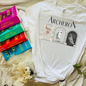 Camicia Archeron Sister ACOTAR, Feyre Elain e Nesta, T-shirt Bookish, T-shirt Bookworm, Regali per le ragazze del libro