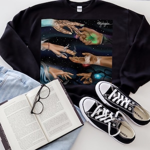 ACOTAR Fanart Sweater, Rhysand and Feyre, Cassian and Nesta, ACOMAF Merch, A Court of Silver Flames, SJM Licensed Merchandise