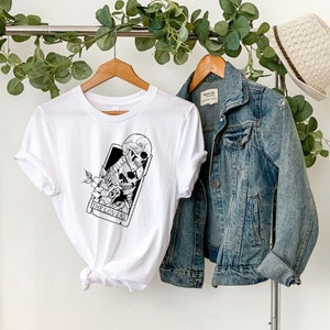 The Lovers Tarot Card T-Shirt, Spiritual Tees for Women, Tarot Card tees, Metaphysical clothing, Unisex T-shirts