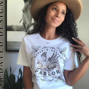 Rowan&#39;s Tattoo Parlor Shirt, Throne of Glass T-shirt, Bookish Merch, TOG Bookish Gifts, Booktok Shirts, Rowan Whitethorn