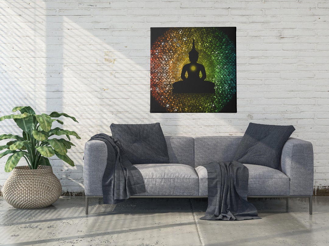 Buddha Zen Wall Canvas Print, Inspirational Canvas, Buddha Wall Decor ...