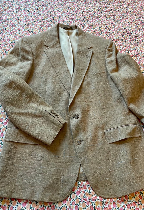 70s Johnny Carson Linen Blazer - image 5