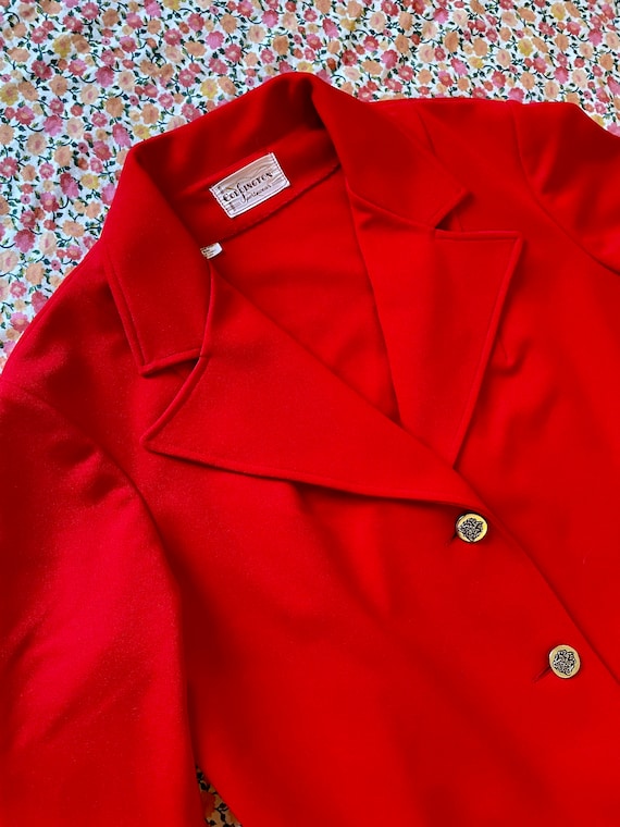 70s Cherry Red Leisure Suit Coddington Sportswear
