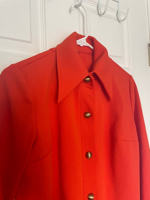 1970s Vintage Orange Leisure Jacket - image 3