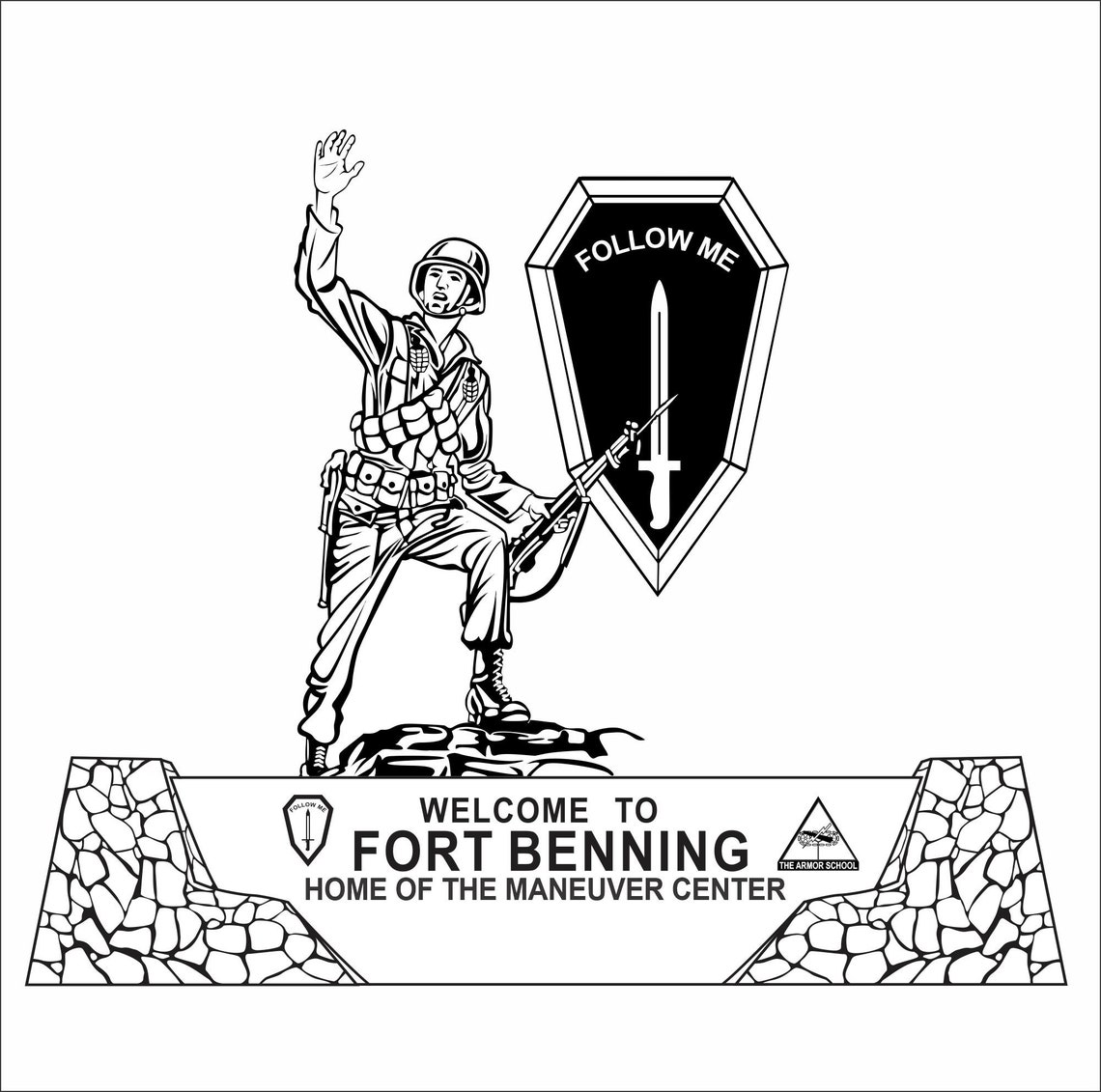 Digital Downloadiron Mikefort Benning Follow Memaneuver Etsy