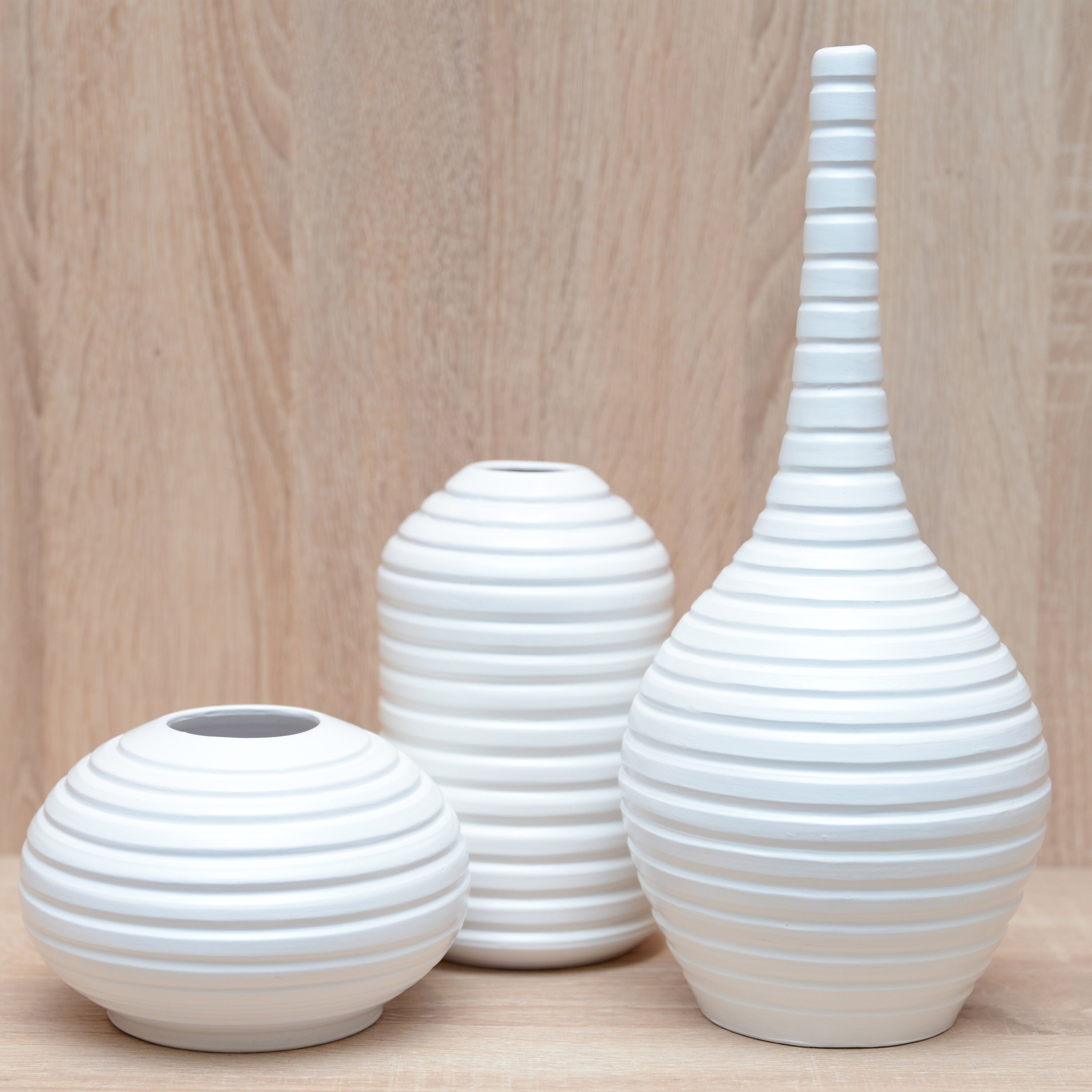 Alissa Ensemble de Vases en Céramique 3 Pièces Fait Main