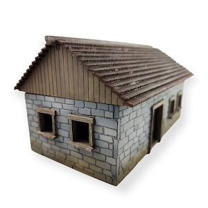 MDF Lasercut Terrain - Stone House 2 (digitaal bestand/.cdr,.svg)
