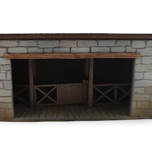 MDF Lasercut Terrain - Stone Stables (digitaal bestand/.cdr,.svg) voor 28mm wargaming