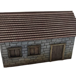 MDF Lasercut Terrain - Stone House (digitaal bestand/.cdr,.svg)