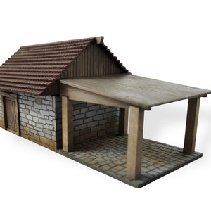 MDF Lasercut Terrain - Stone Blacksmith (digitaal bestand/.cdr,.svg)
