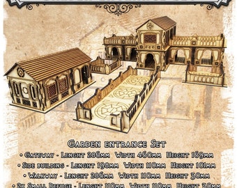 MDF Lasercut Terrain - Oosterse tuiningang (digitaal bestand/.cdr,.svg)