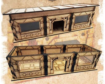 MDF Lasercut Terrain - Sci-Fi Discount Store (digitaal bestand/.cdr,.svg)