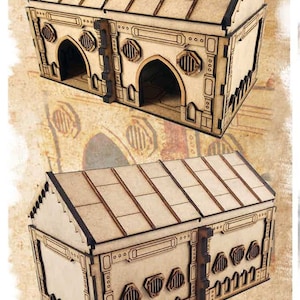 MDF Lasercut Terrain - Modulaire industriële gotische werkplaats (digitaal bestand/.cdr,.svg)